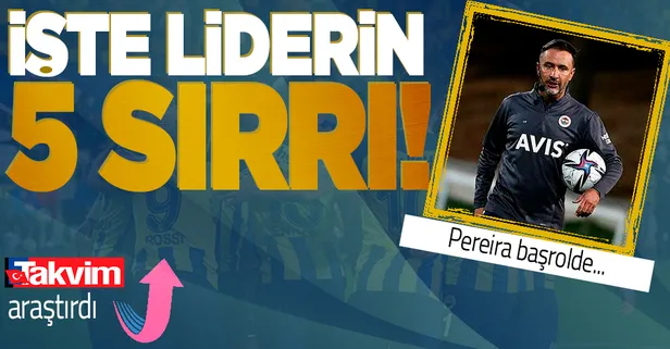 Vitor Pereira tüm zorluklara aştı Fenerbahçe'yi lider yaptı: Sistem, inanç, adalet, yüksek tempo, iyi ilişkiler...