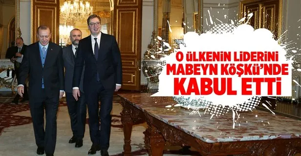 Cumhurbaşkanı Erdoğan Vucic’i kabul etti
