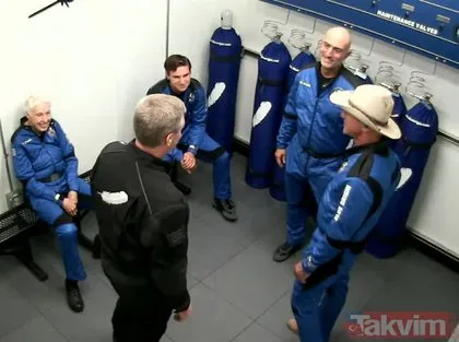 SON DAKİKA: Amazon sahibi Jeff Bezos uzaya gitti! Dünyada bir ilk olan tarihi uçuştan kareler