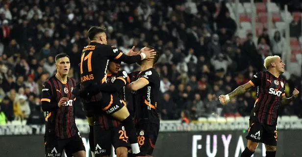 Cimbom'un zirve keyfi! Galatasaray Sivasspor'u 3-2 yendi