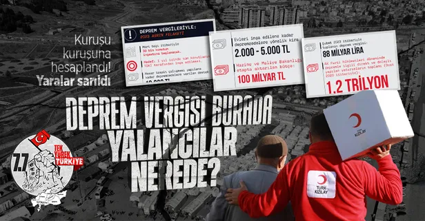Algı operasyonuna dur denildi: "Deprem vergileri nerede?" sorusuna kuruşu kuruşuna cevap
