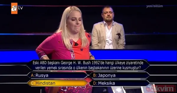 Kim Milyoner Olmak İster'de dikkat çeken soru: George W. Bush hangi ülke başbakanının üzerine kusmuştur? - 6