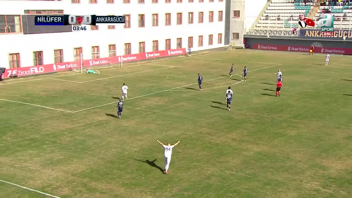 İZLE | Bursa Nilüfer FK 0-1 MKE Ankaragücü (GOL: Riccardo Saponara)