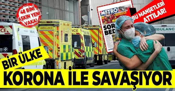 İngiltere’de koronavirüs kabusu! Sağlık sistemi çöktü İngiliz gazeteler bu manşetleri atmaya başladı!