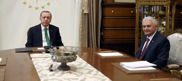 Cumhurbaşkanı Erdoğan ve Başbakan Yıldırım arasında 'TEOG' görüşmesi