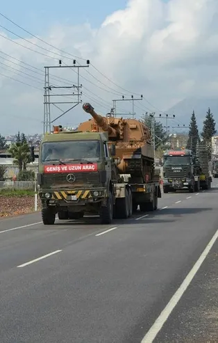 Son dakika: TSK'dan sınır hattına obüs, tank ve komando sevkiyatı