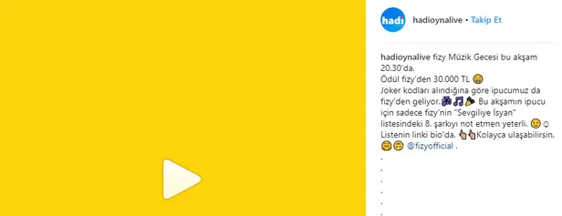 Hadi 27 Kasım: Sevgiliye isyan listesindeki 8.şarkı nedir? Hadi ipucu sorusu 27 Kasım joker kodu-1