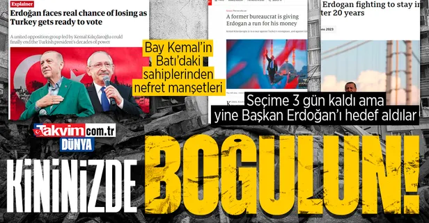 Son dakika: 14 Mayıs seçimlerine 3 gün kala Batı medyası yine Başkan Erdoğan'ı hedef aldı! The Economist, BBC, The Guardian...