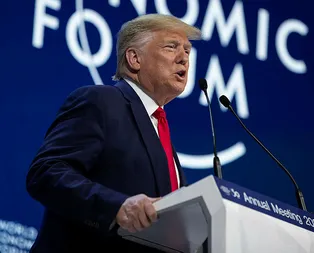 Son dakika: Davosta konuşan Trump yine Fede yüklendi