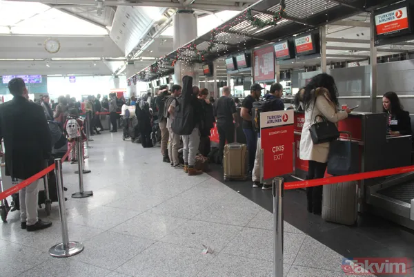 Atatürk Havalimanı’nda yılbaşı öncesi yoğunluk - 7