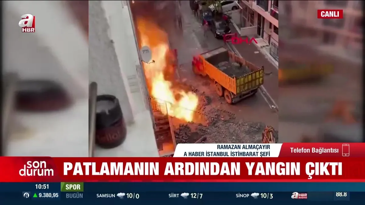 İstanbul'da doğal gaz patlaması!