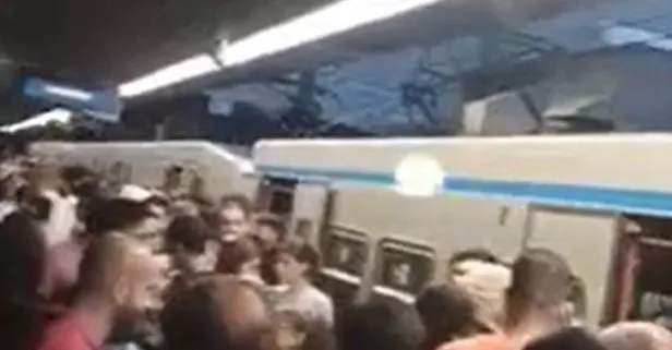Ekremzede İstanbulluların çilesi! Yenikapı-Atatürk Havalimanı metrosu arızalandı