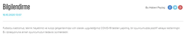 Son dakika haberi... Trabzonspor'da bir futbolcunun koronavirüs testi pozitif çıktı-1