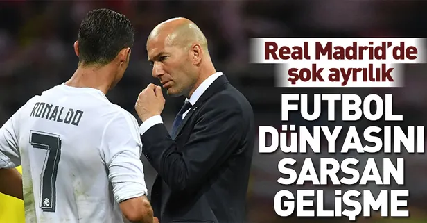Zinedine Zidane Real Madrid'den istifa etti