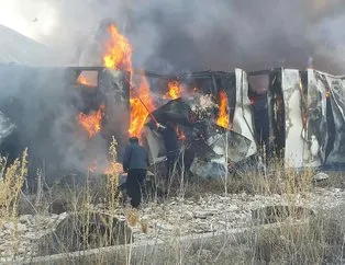 Sivas’ta geri dönüşüm fabrikasında yangın!