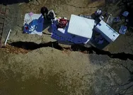 Maraş depremi Gaziantepte köyü ortadan ikiye böldü! Depremin 10uncu gününde dehşete düşüren kare