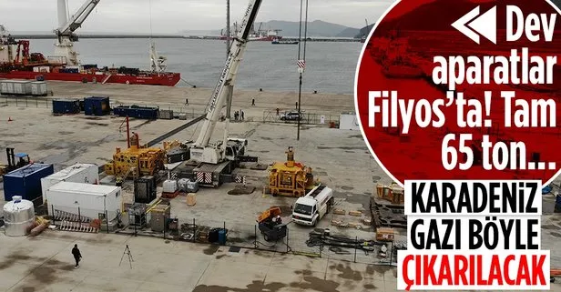 Dev vanalar Filyos Limanı’nda! Karadeniz gazını çıkarmak için geri sayım
