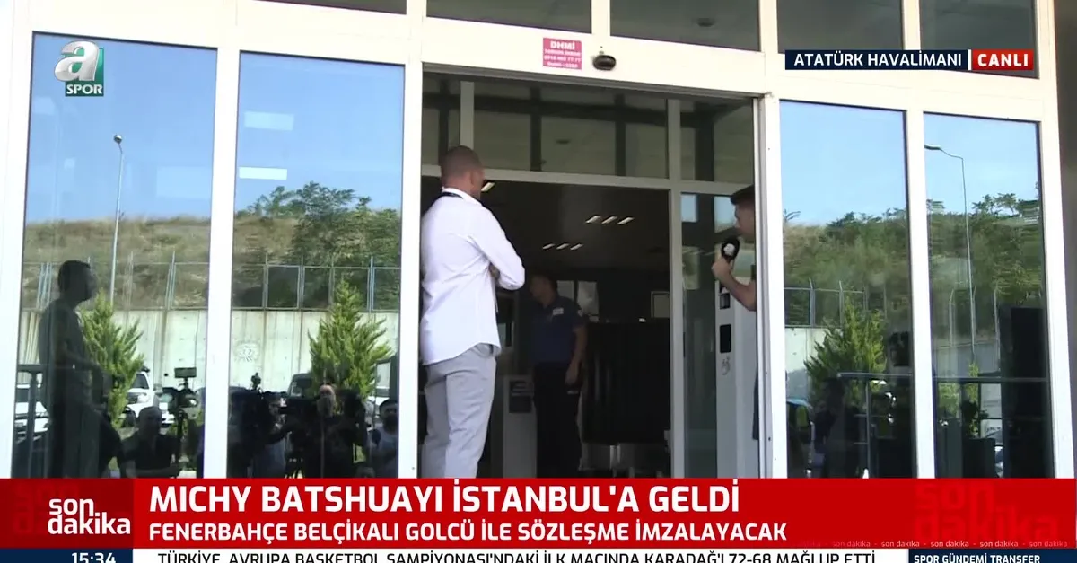 Fenerbahçe'nin yeni transferi Michy Batshuayi İstanbul'a geldi!
