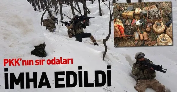 PKK’lı teröristlerin kullandığı 9 barınak ve sığınak imha edildi