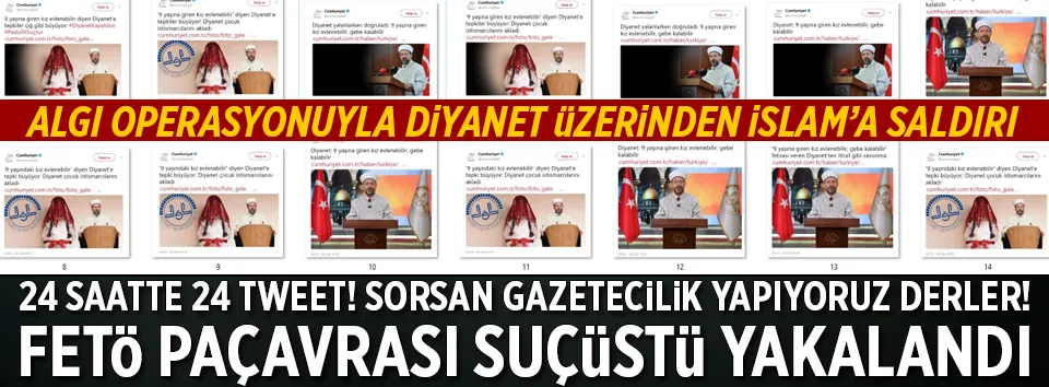 Cumhuriyet Gazetesi'nden tam gaz algı operasyonu