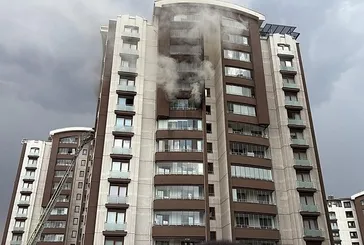 Başkentte yangın alarmı! 14 katlı binadan dumanlar yükseldi