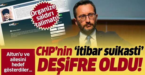 CHP’den bir skandal daha! Mücahit Avcı’dan CHPnet’te İletişim Başkanı Fahrettin Altun’a organize saldırı talimatı!