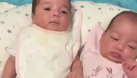 Seray Sever ikizleri ile video paylaştı görenler miniklere hayran kaldı! Alya ve Sofia'nın son hallerine bakın: