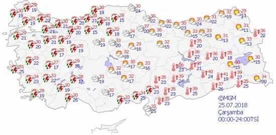 Meteoroloji'den son dakika uyarısı! (23 Temmuz 2018 hava durumu)-5