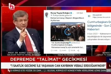Davutoğlu’ndan Başkan Erdoğan yalanı!