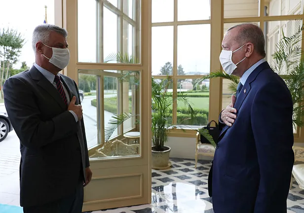 Başkan Erdoğan Kosova Cumhurbaşkanı Haşim Taci ile bir araya geldi!-2