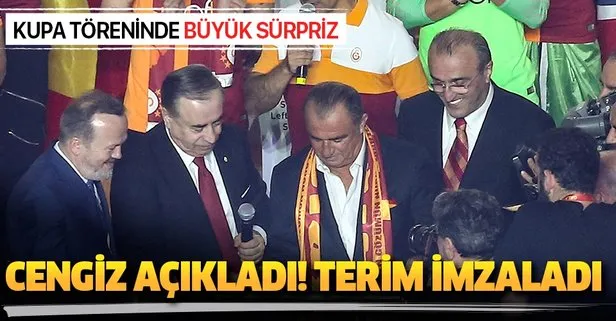 Galatasaray, Fatih Terim ile 5 yıllık sözleşme imzaladı