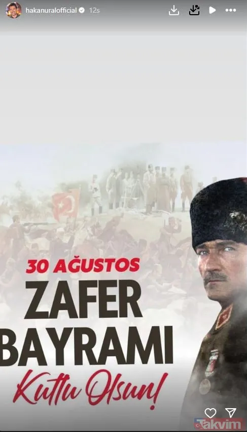 Ünlü isimlerden 30 Ağustos Zafer Bayramı paylaşımları! Demet Akalın, Müge Anlı, İbrahim Tatlıses, Alişan, Sinan Akçıl... - 6