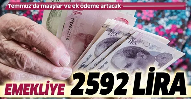 Emekliye 2592 lira | 2020 ek ödemeyle güncel emekli maaşı ne kadar olacak?
