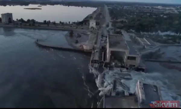 Rusya - Ukrayna savaşında şok gelişme! Nova Kakhovka barajı vuruldu! İşte ilk görüntüler! Nova Kakhovka neden önemli? - 32