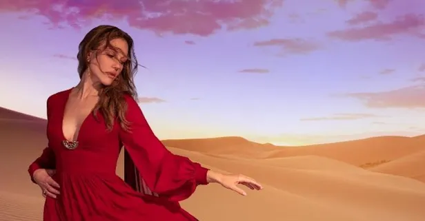 Meryem Uzerli'den milyon dolarlık poz! Rus kozmetik firmasının reklam çekimleri için tam tamına...