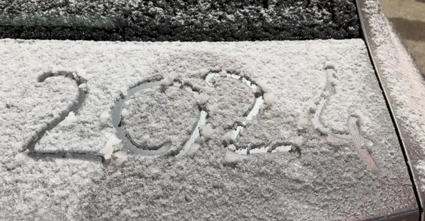 Hava sıcaklığı eksilere düşen Yüksekova'da lapa lapa kar yağışı başladı!