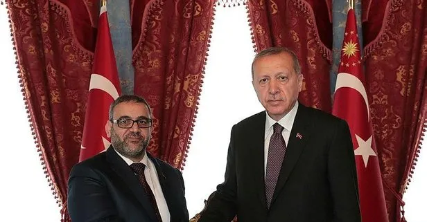 Başkan Erdoğan, Halid El-Meşri’yi kabul etti
