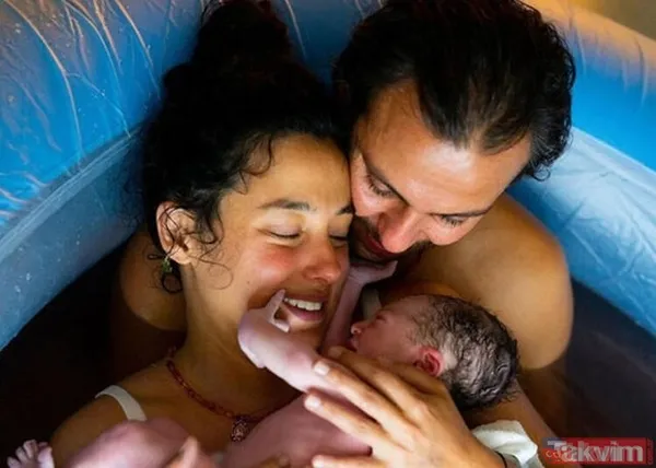 Demet Evgar anne oldu! Demet Evgar ve eşi Levent Babadağ ilk bebekleri Mavi'yi kucaklarına aldı işte sağlık durumları - 19