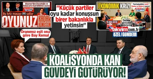 Kan gövdeyi götürüyor! İYİ Parti’den CHP’ye ’oyumuz eşit’ gözdağı: Küçük partiler oyu kadar konuşsun birer bakanlıkla yetinsin mesajı