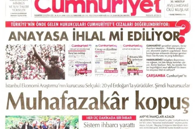 İftira ve yalanların gazetesi Cumhuriyet aldığı tekzipler üzerinden ajitasyon yapıyor!