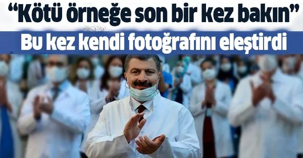 bakan fahrettin koca bu kez kendi