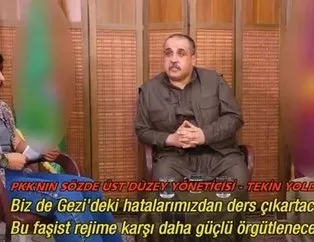 PKK’lı teröristbaşı Tekin Yoldaş’tan ’Gezi’ itirafı