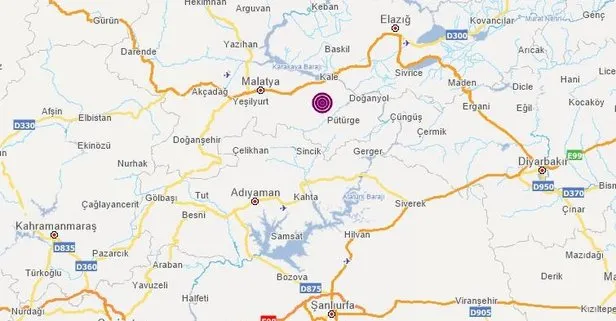 Malatya’nın Battalgazi ilçesinde 3,7 büyüklüğünde deprem
