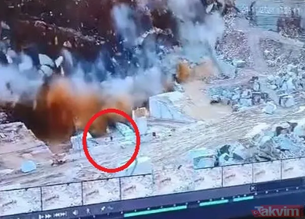 Balıkesir'deki mermer ocağında facia: 2 işçinin üzerine kaya düştü! Göçük anı kameralarda - 4