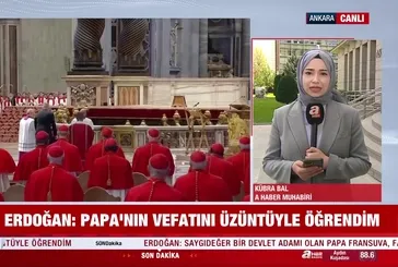 Başkan Erdoğan'dan Papa için taziye mesajı!