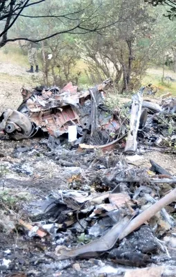 Şırnak'ta düşen helikopterin enkazı görüntülendi