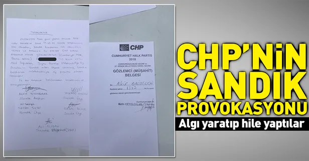 CHP'den Bursa'da sandık provokasyonu