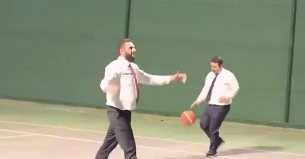Şam’da mesaiye basketbol arası! Suriye Cumhurbaşkanı Ahmed el Şara sahaya indi | Mustafa Varank'tan dikkat çeken paylaşım