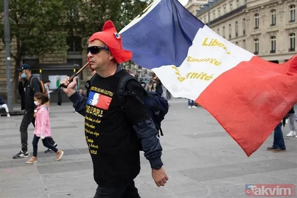 Fransa'da zorunlu aşı sokakları karıştırdı! Ortalık yangın yeri - 7