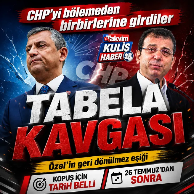 Özgür Özelin geri dönülmez eşiği! CHPyi 26 Temmuzdan sonra bölecekler | Yeni parti için Ekremcilerle tabela kavgası